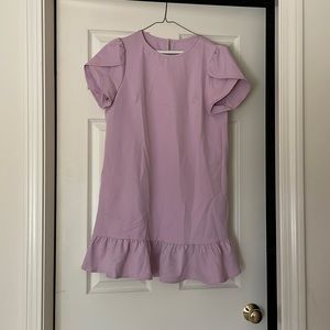 Lavender Tulip Sleeve Dress